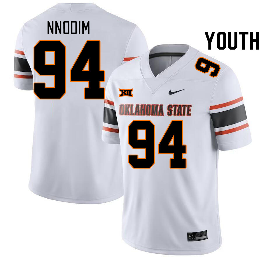 Youth #94 Armstrong Nnodim Oklahoma State Cowboys College Football Jerseys Stitched-White